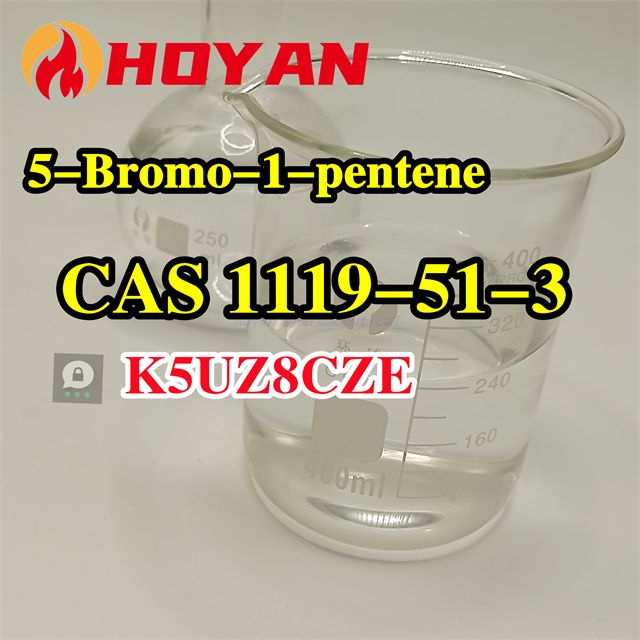 Clear Colourless 5-Bromo-1-pentene CAS 1119-51-3 For Benzophenone Containing Fatty Acids 